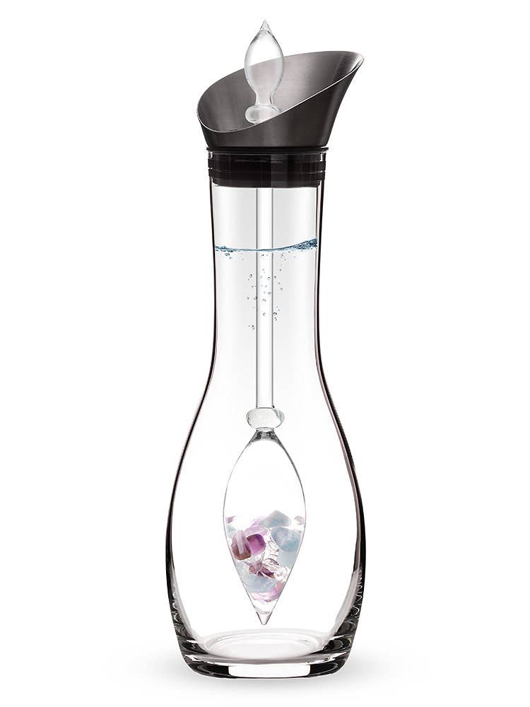 Era Crystal Water Carafe | FLOWER OF LIFE (Amethyst, Aquam.)