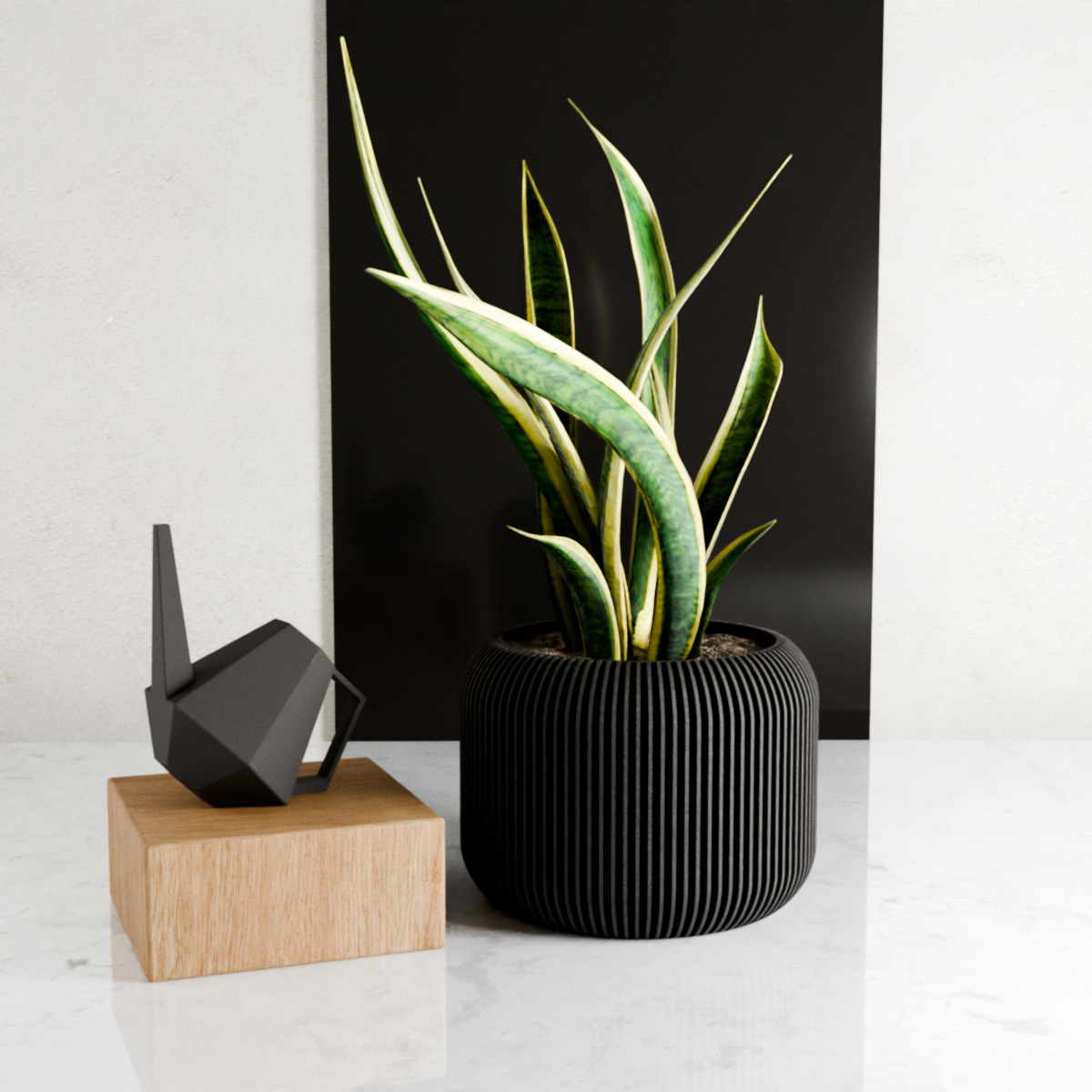 ORBIS Planter: Muted Green / 5 Inches