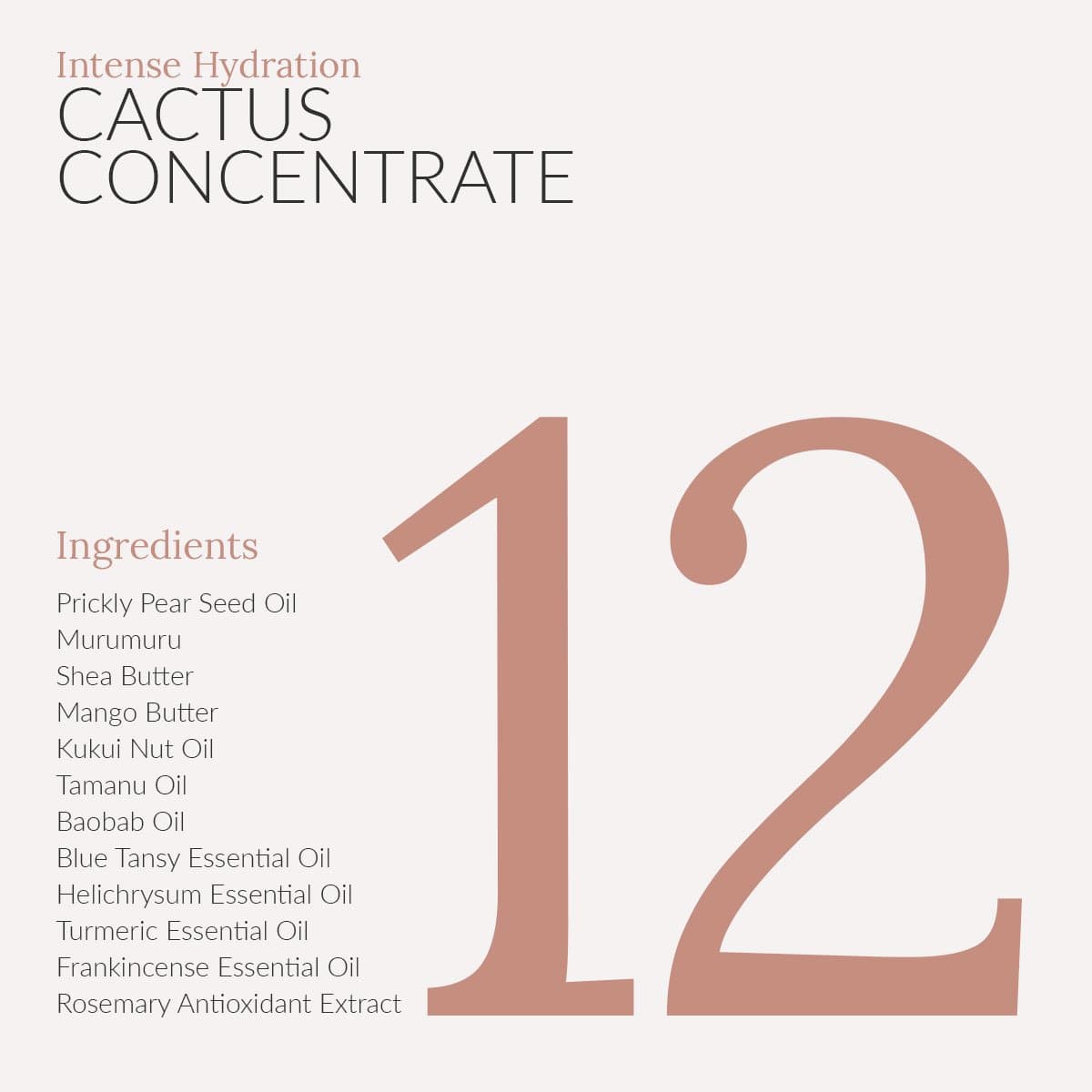 Facial Moisturizer - Intense Hydration Cactus Concentrate: 50 ml.