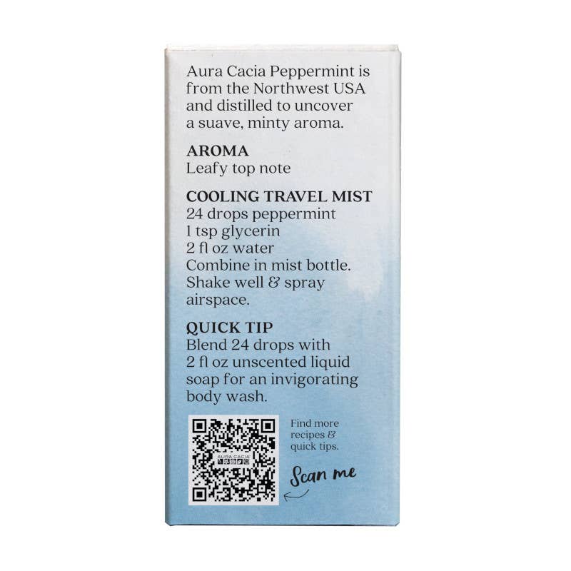 Aura Cacia Peppermint Essential Oil, 0.5 fl oz
