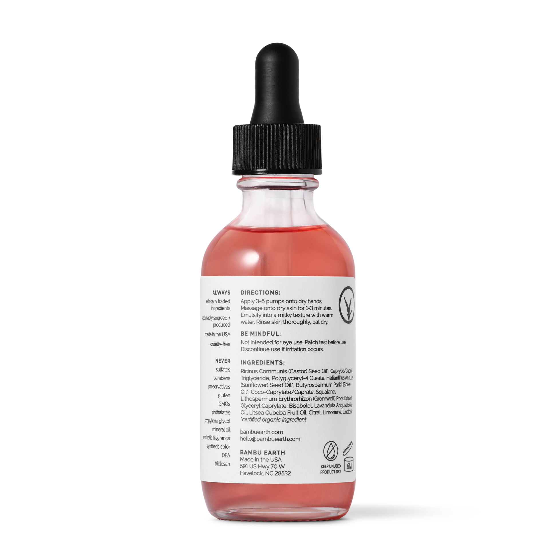 Castor + Squalane Cleansing Oil: Full Size