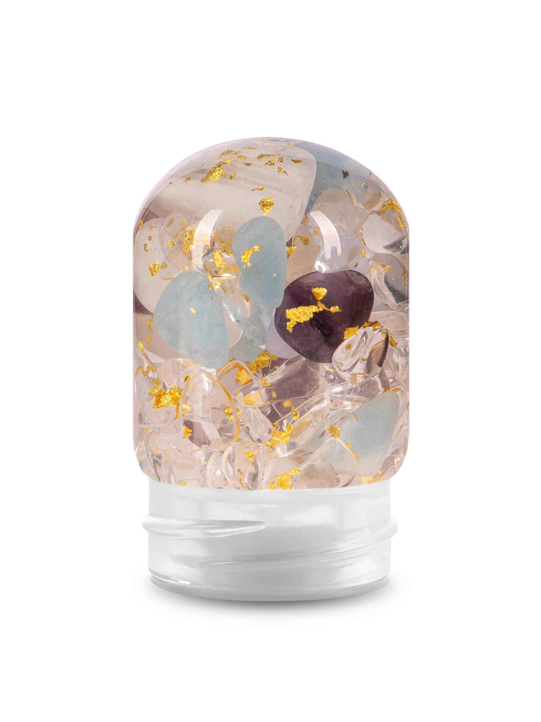 GemPod MISS UNICORN with Amethyst, Moonstone, 24k Gold, ...