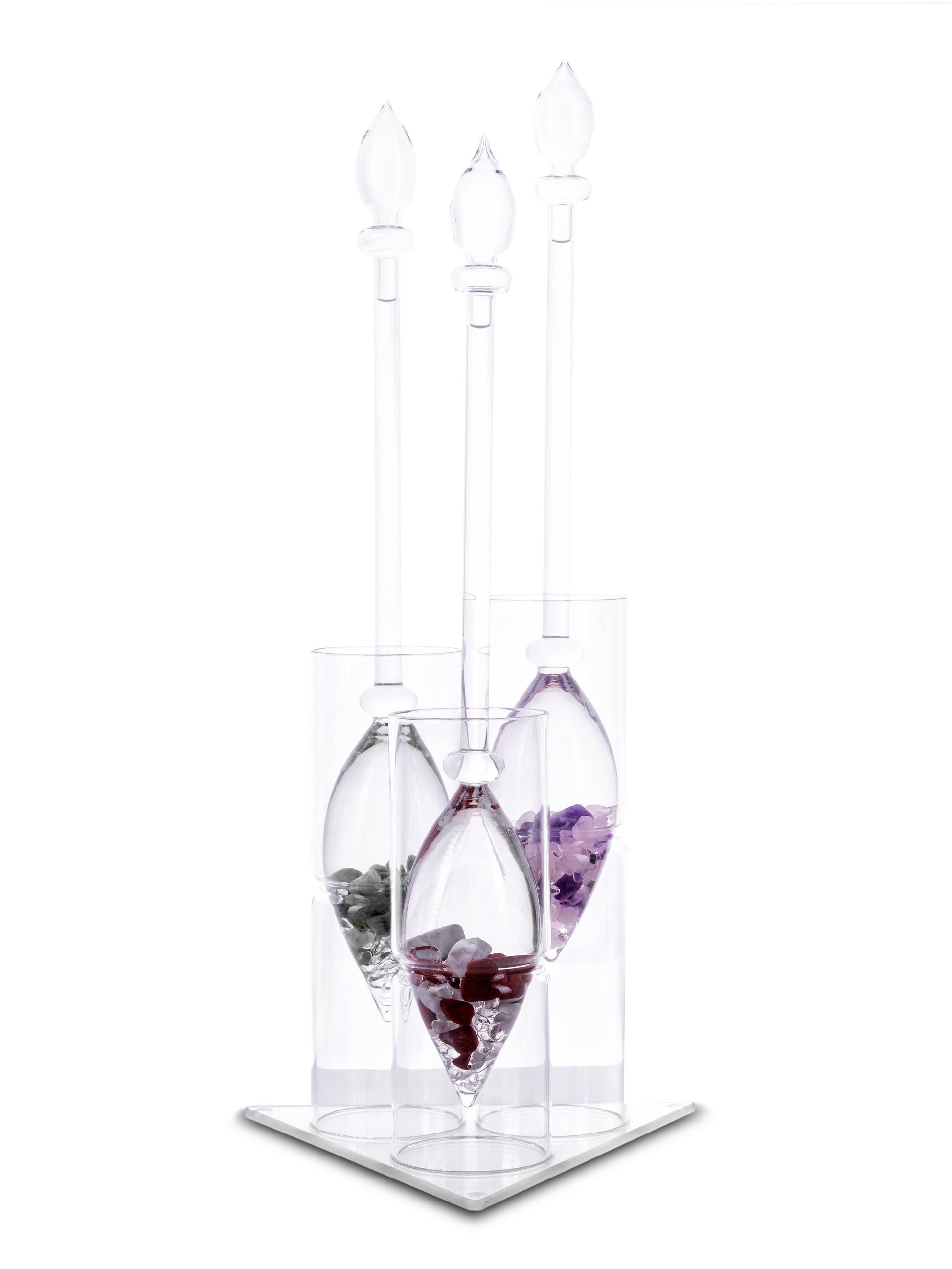 Display for 3 Gemstone Vials