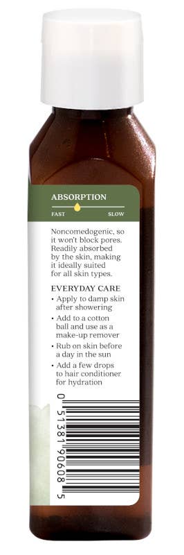 Aura Cacia Organic Jojoba Skin Care Oil, 4 fl oz