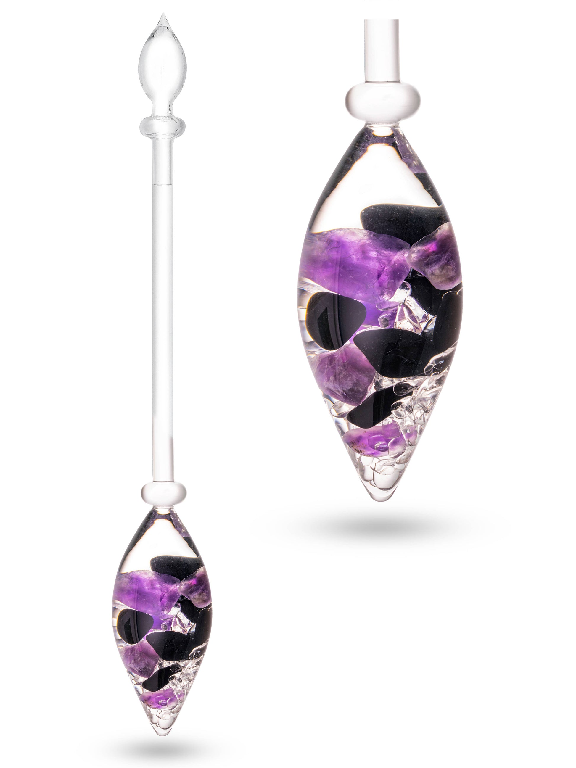Crystal Water Vial: FOREVER YOUNG (aquamarine – aventurine – smoky quartz – clear quartz)