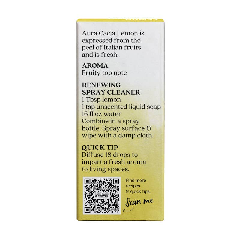 Aura Cacia Lemon Essential Oil, 0.5 fl oz