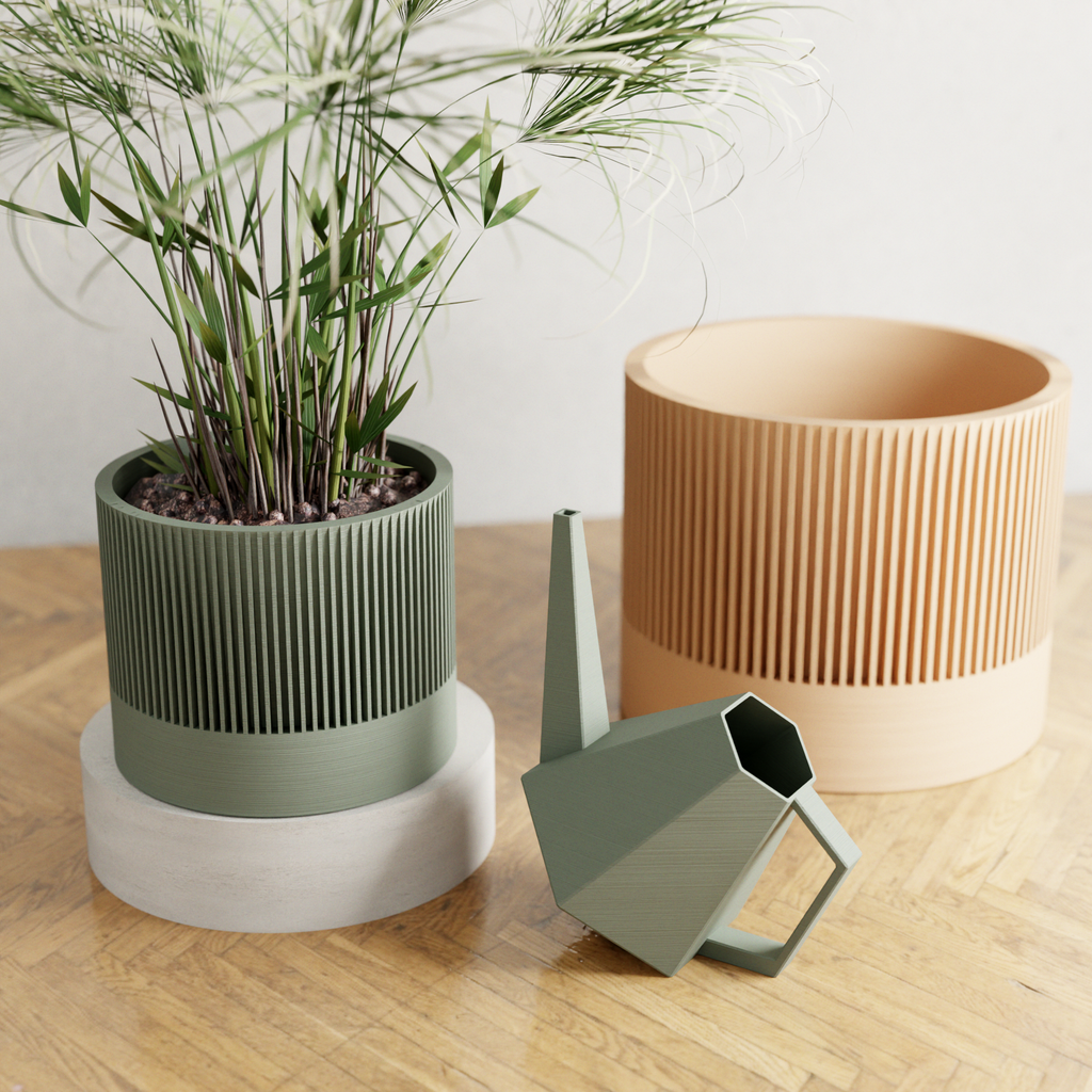 SAKURA Planter: Natural Wood / Medium