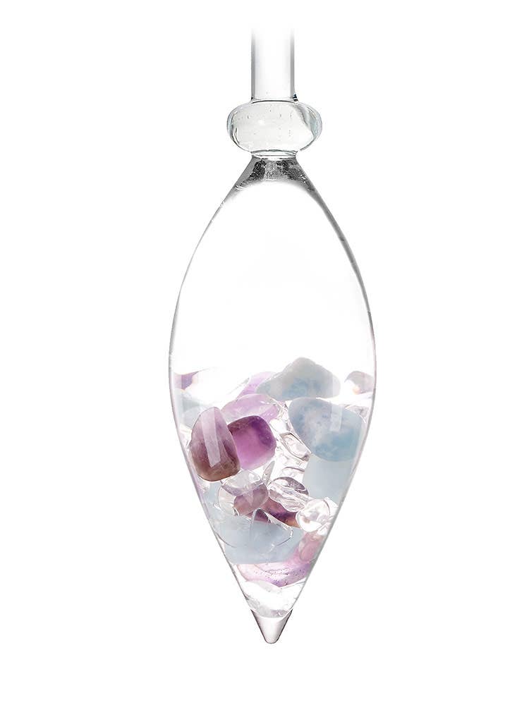 Era Crystal Water Carafe | FLOWER OF LIFE (Amethyst, Aquam.)