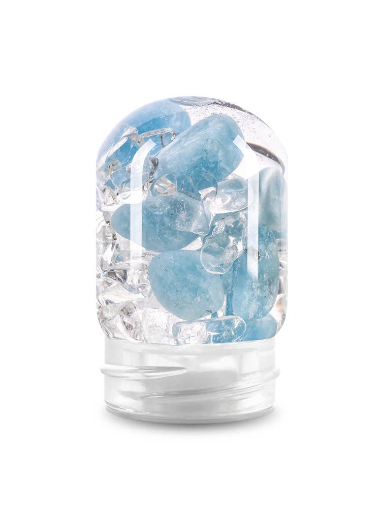 GemPod INNER PURITY with Aquamarine & Clear Quartz