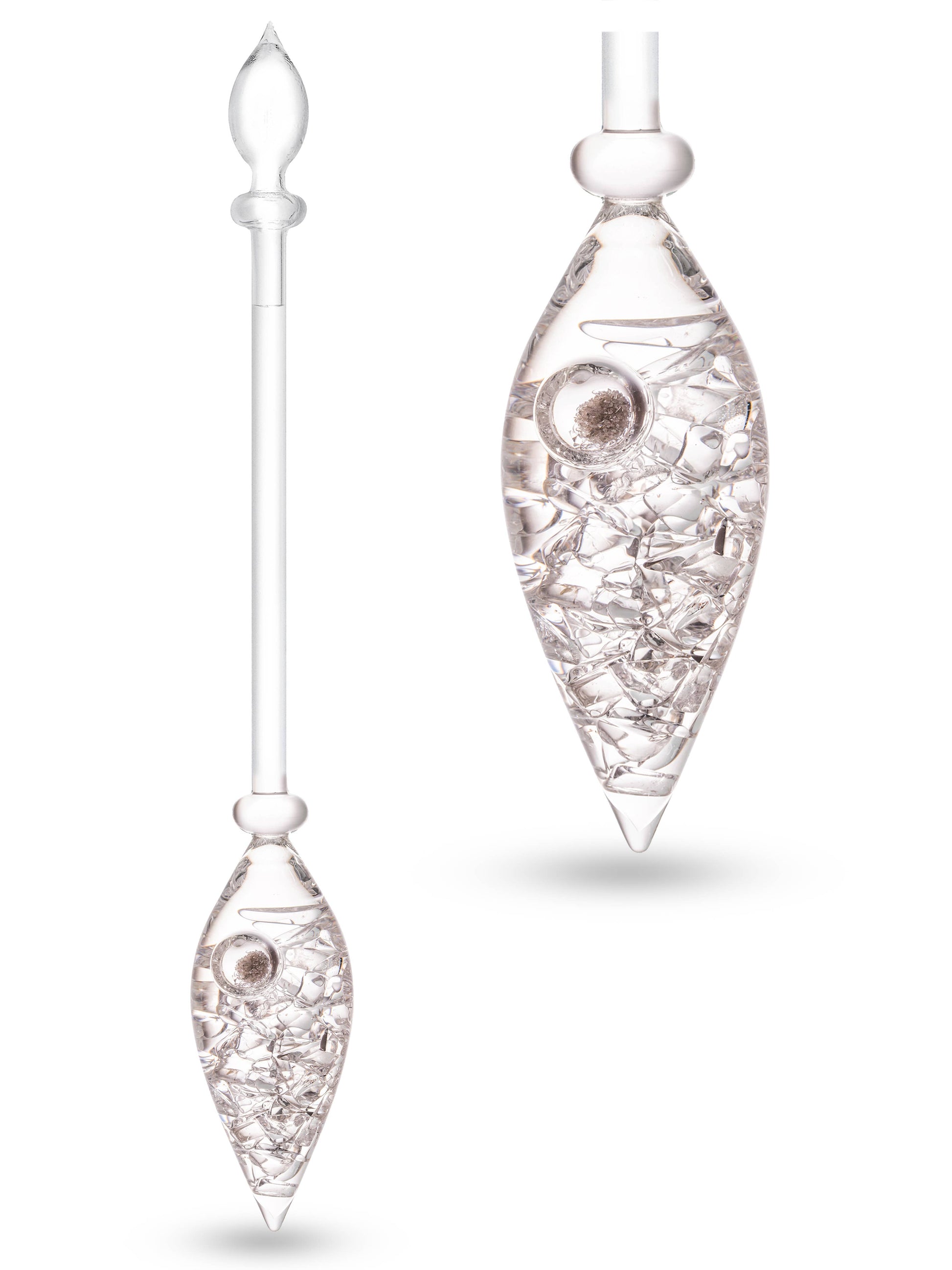 Crystal Water Vial: FOREVER YOUNG (aquamarine – aventurine – smoky quartz – clear quartz)