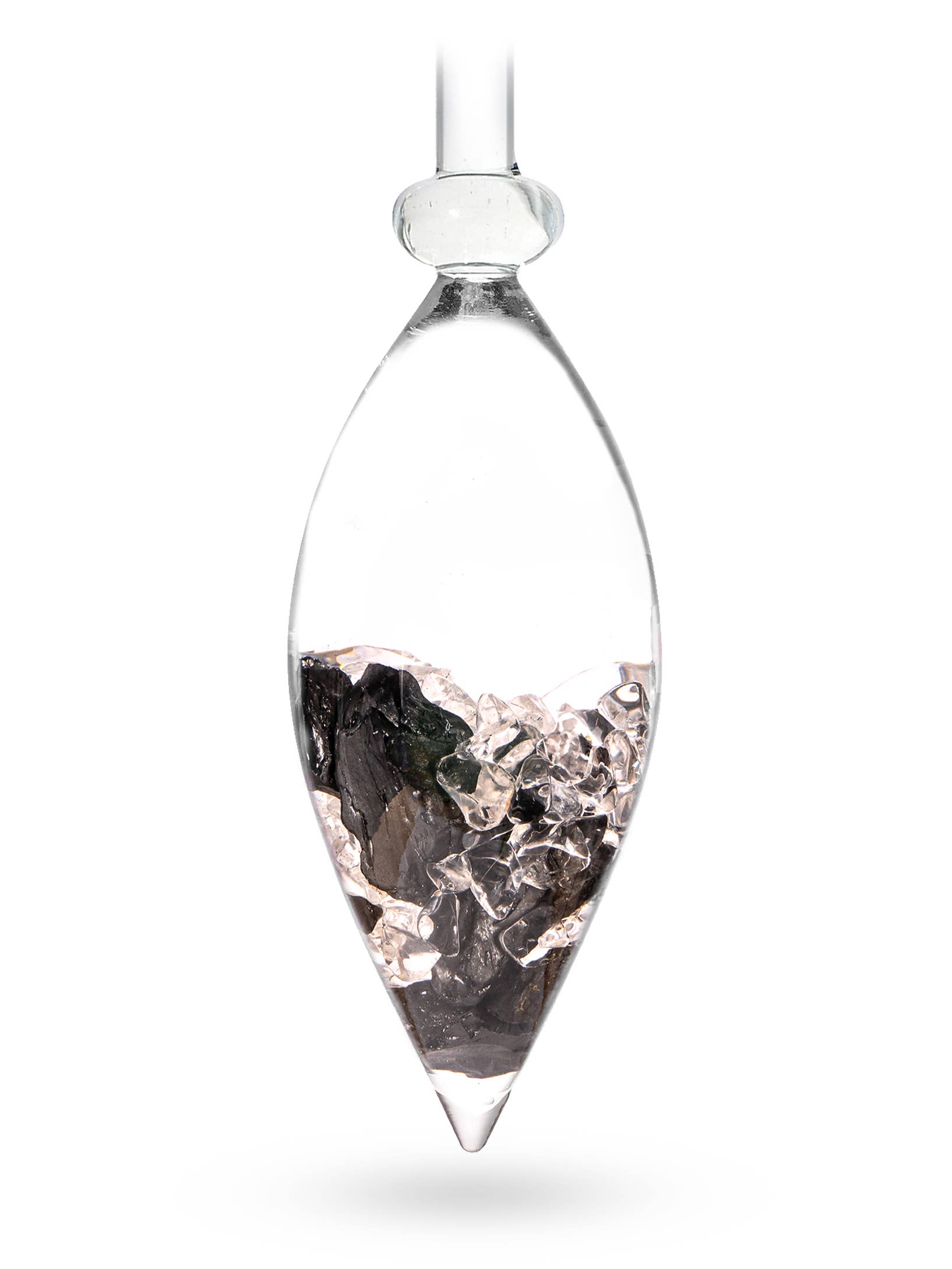 Gemstone Vial VISION w. Elite/Noble Shungite & Clear Quartz