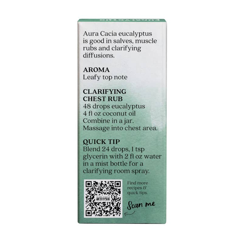Aura Cacia Eucalyptus Essential Oil, 0.5 fl oz