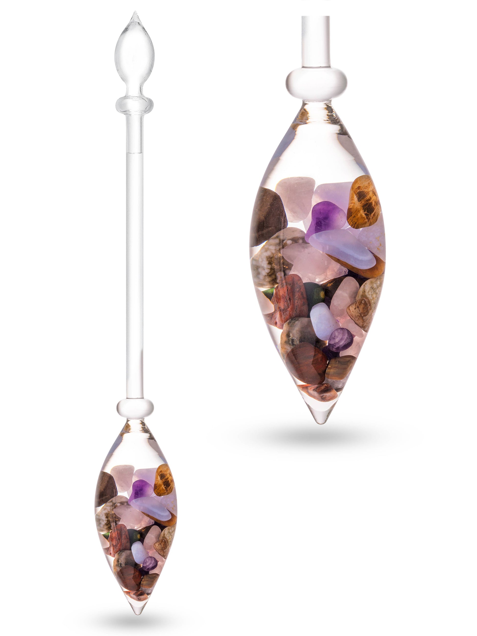 Crystal Water Vial: LOVE (rose quartz – garnet – clear quartz)