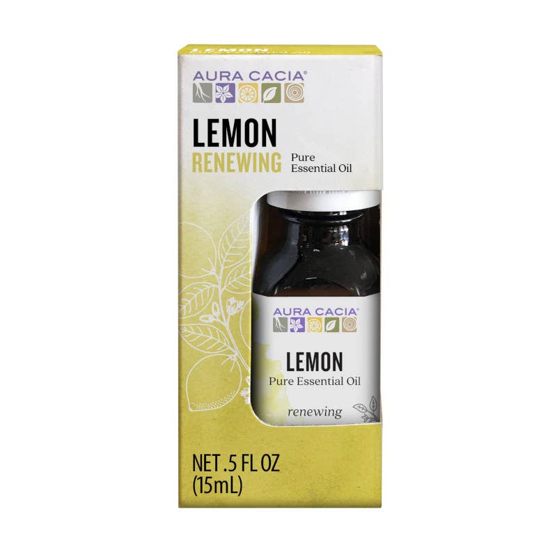 Aura Cacia Lemon Essential Oil, 0.5 fl oz