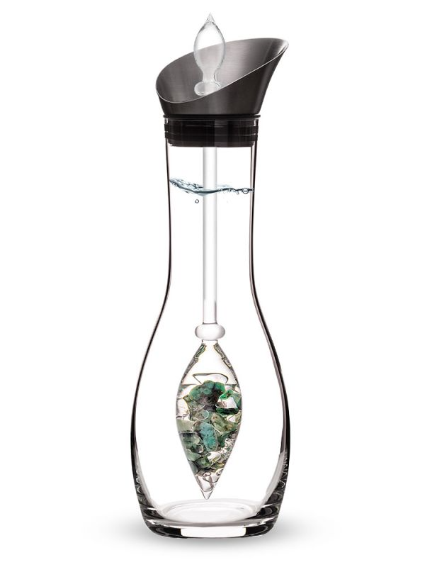 Era Crystal Water Carafe | VITALITY (Emerald & Clear Quartz)