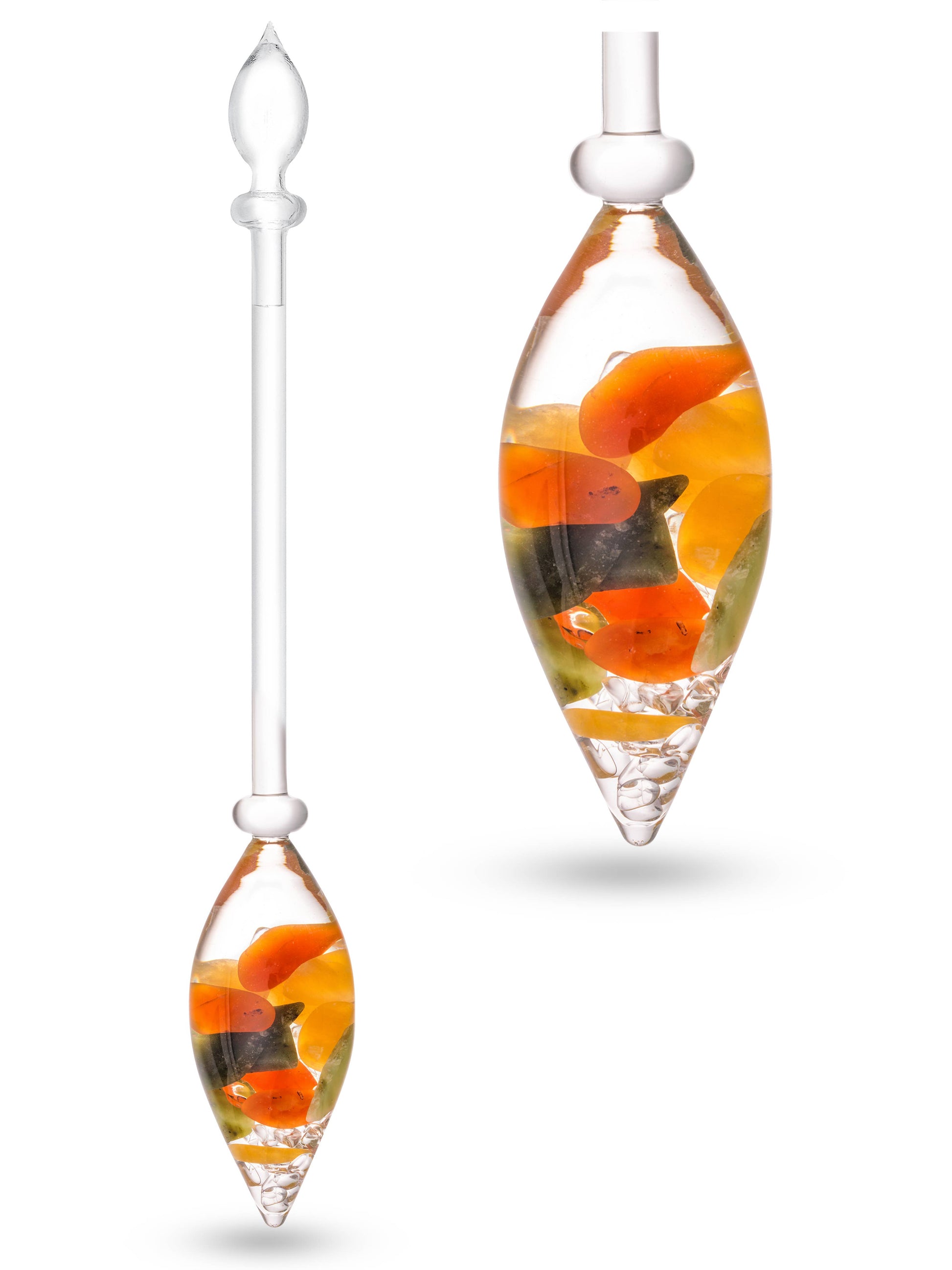 Crystal Water Vial: FOREVER YOUNG (aquamarine – aventurine – smoky quartz – clear quartz)