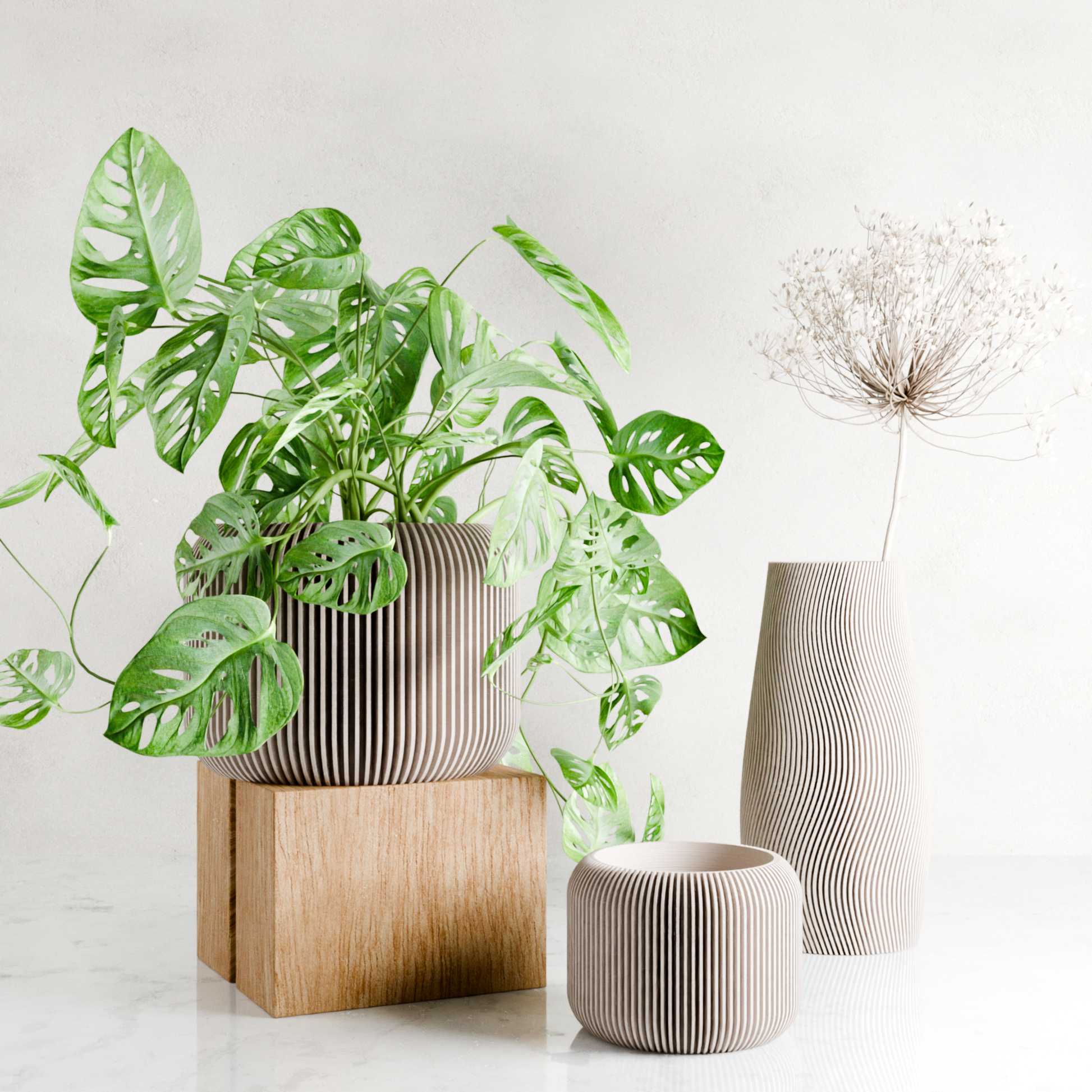 ORBIS Planter: Muted Green / 6 Inches