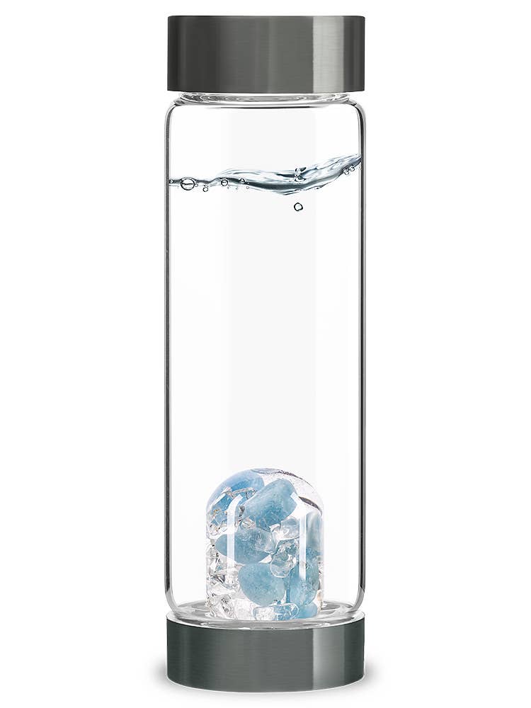 GemPod INNER PURITY with Aquamarine & Clear Quartz
