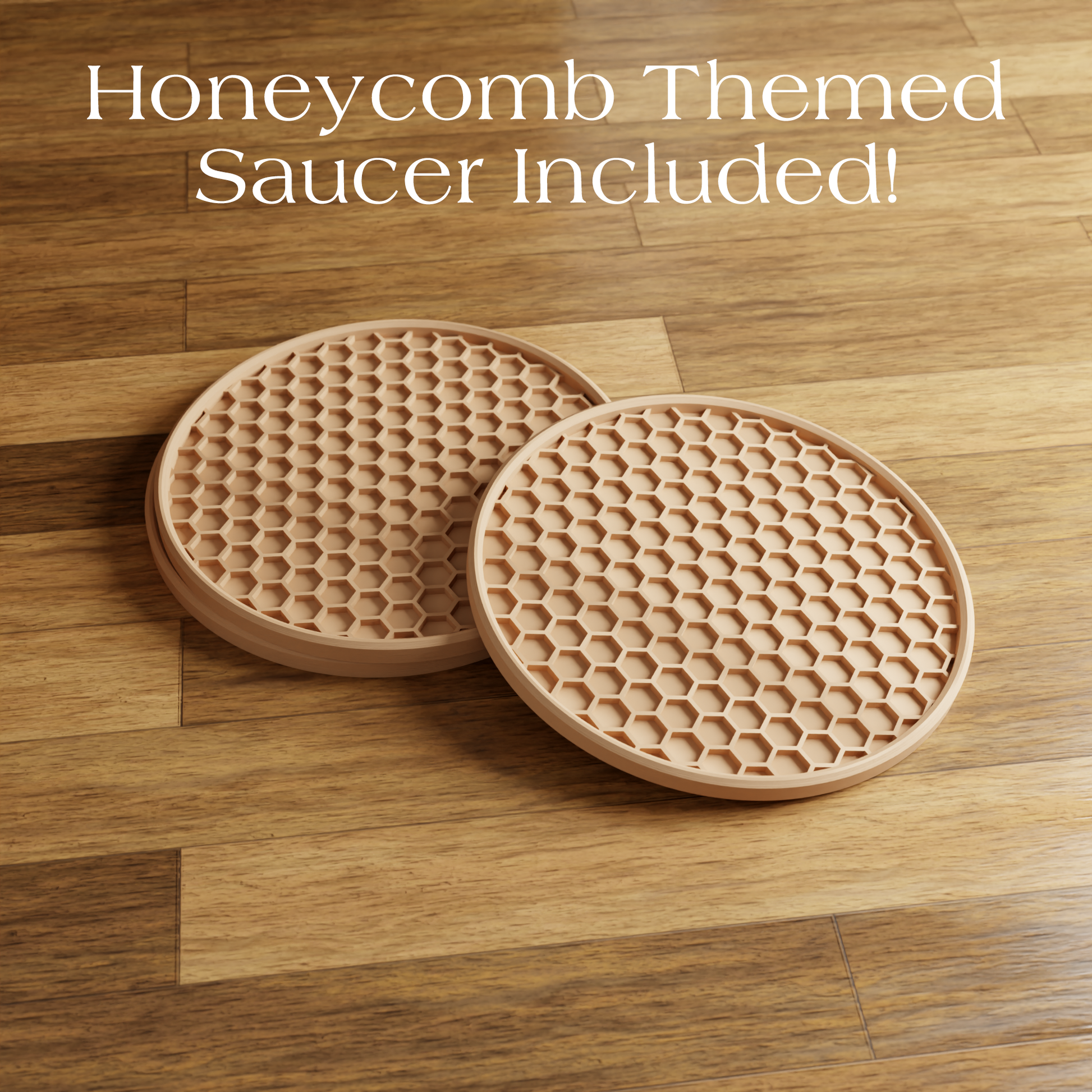 HONEYCOMB Planter: Natural Wood / Small