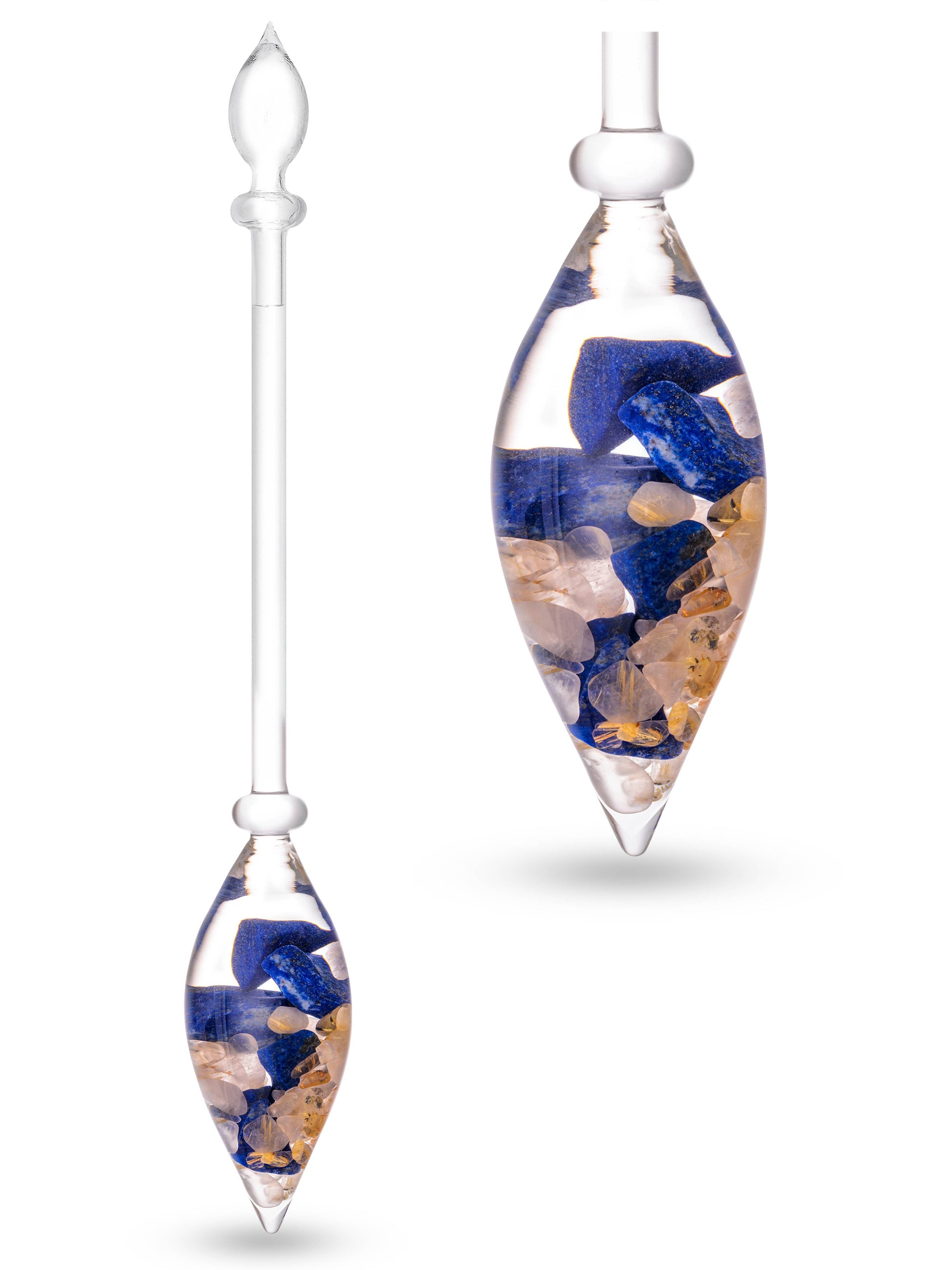 Crystal Water Vial: LOVE (rose quartz – garnet – clear quartz)