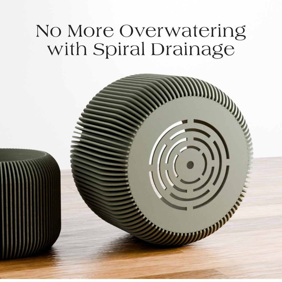 ORBIS Planter: Muted Green / 5 Inches