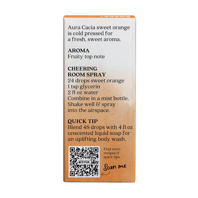 Aura Cacia Sweet Orange Essential Oil, 0.5 fl oz