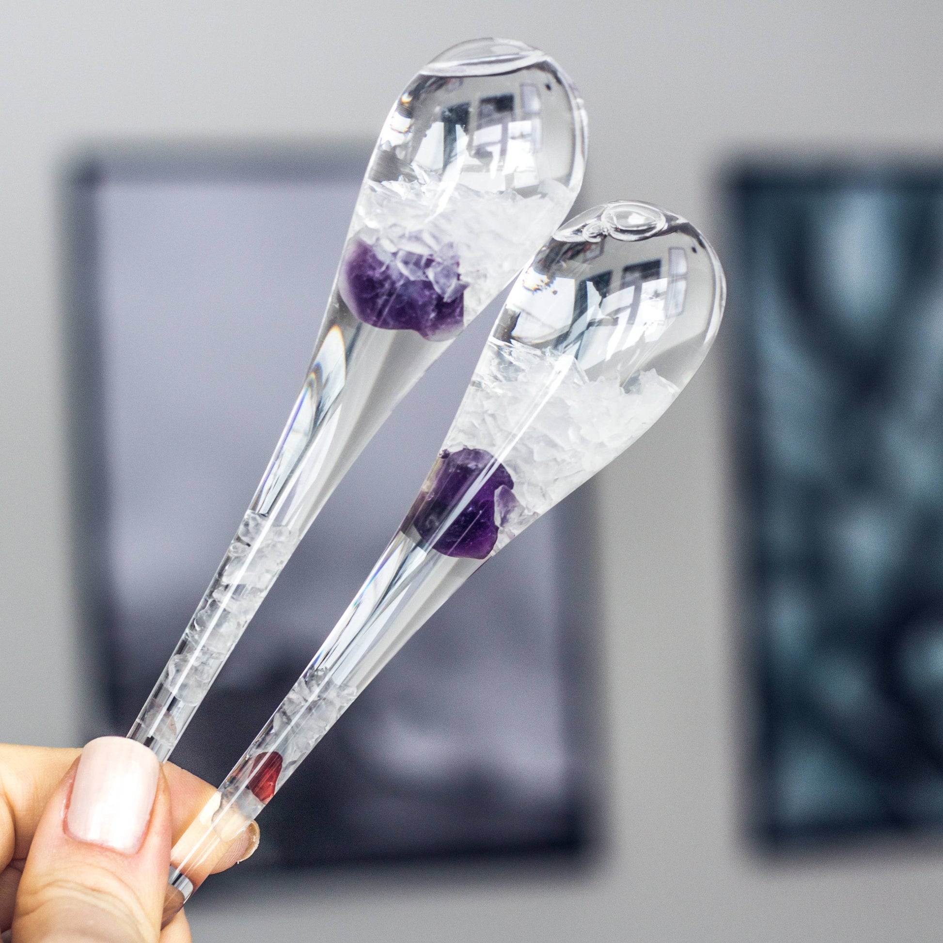 Individual Crystal Water Droplet | AMETHYST