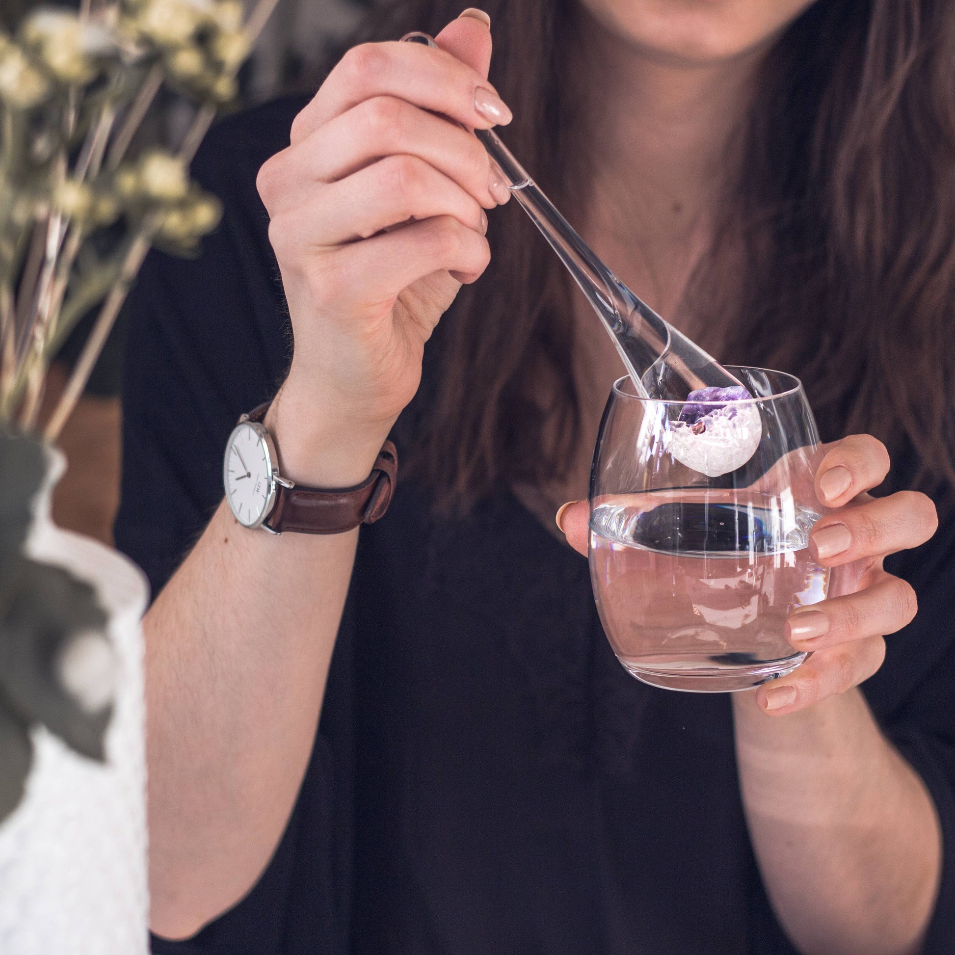 Individual Crystal Water Droplet | AMETHYST