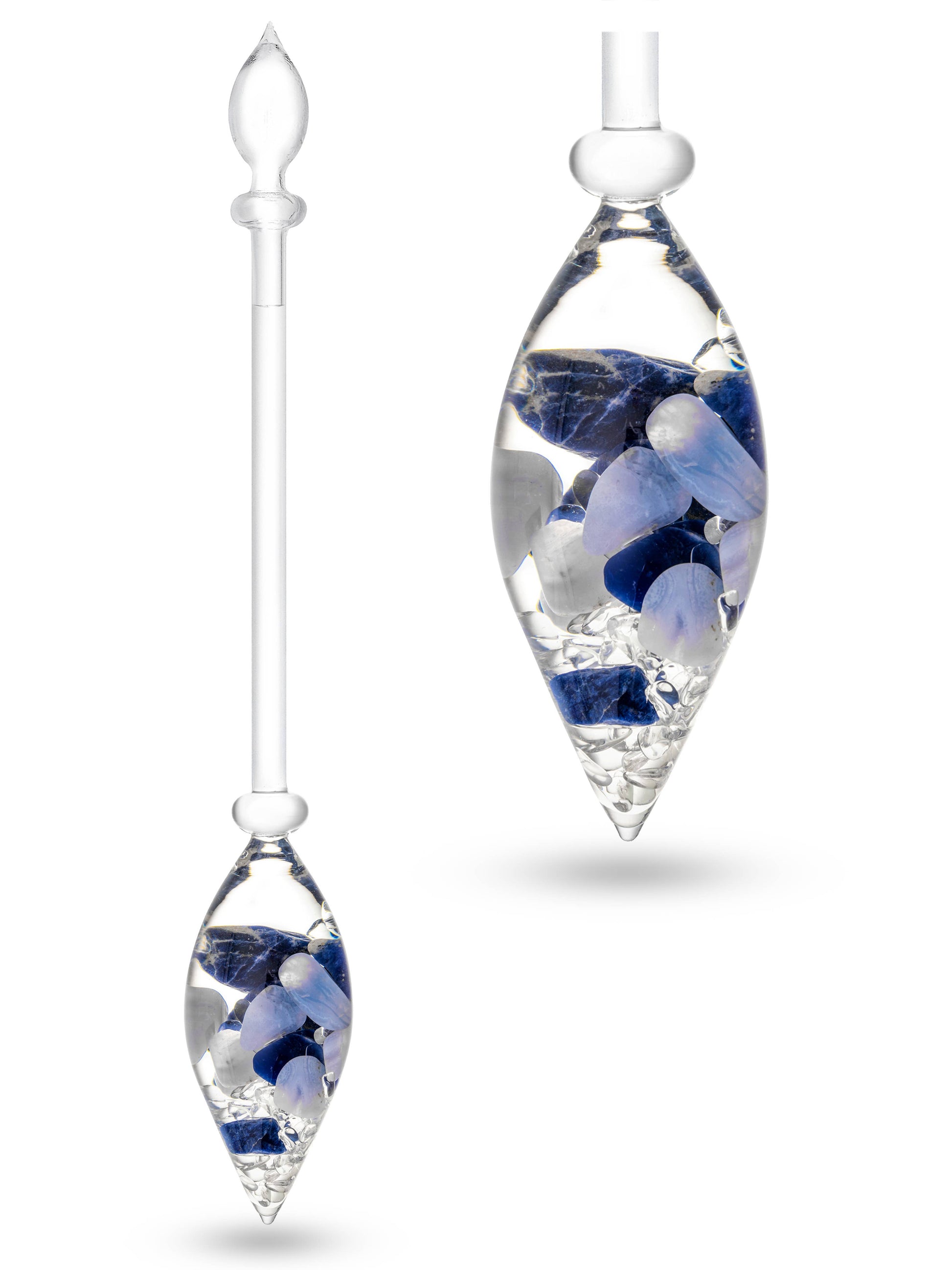 Crystal Water Vial: FOREVER YOUNG (aquamarine – aventurine – smoky quartz – clear quartz)