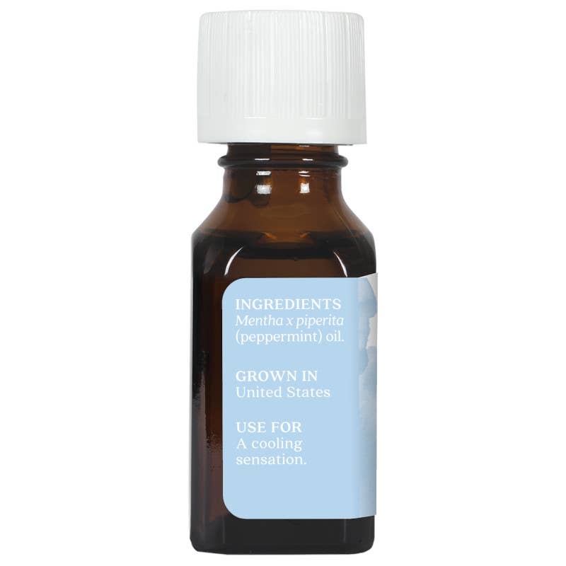 Aura Cacia Peppermint Essential Oil, 0.5 fl oz